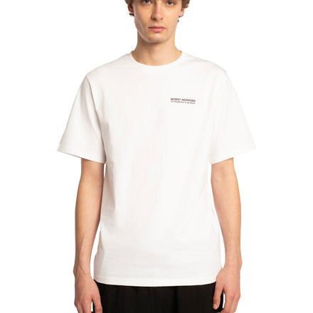 WORST ADVISORS SLOGAN  WHITE TEE