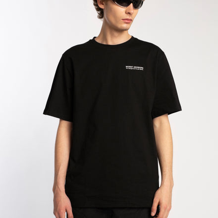 WORST ADVISORS SLOGAN  BLACK TEE