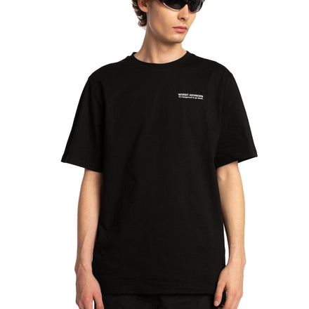 WORST ADVISORS SLOGAN  BLACK TEE