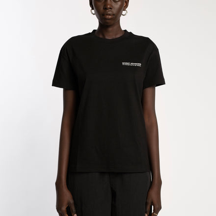 WORST ADVISORS SLOGAN  BLACK CLASSIC TEE